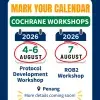Mark your calendar! Cochrane Protocol Development Workshop & ROB2 Workshop 2026