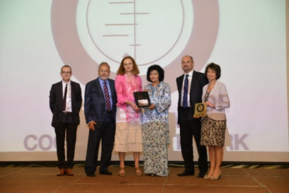 Picture 1: Official launch for Cochrane Malaysia, 2014. From left: Dr Steve McDonald and Prof Sally Green, Co-Directors Cochrane Australia; Datuk Dr Shahnaz Murad, former Deputy DG for research and technical support; Mr Mark Wilson, former Cochrane CEO; Prof Jacqueline Ho, Founding Director Cochrane Malaysia.